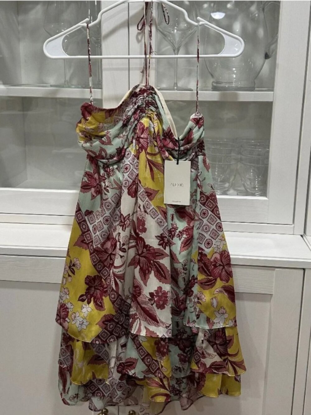 NWT Alexis Irati Dress in Berry Foulard